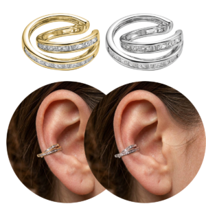 Piercing Fake de Pressão Conch Orbital com Zircônias